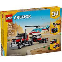 Конструктор LEGO Creator 31146 Грузовик-платформа с вертолетом 3в1 — Chaika Market