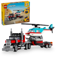 Конструктор LEGO Creator 31146 Грузовик-платформа с вертолетом 3в1 - Изображение №3 — Chaika Market