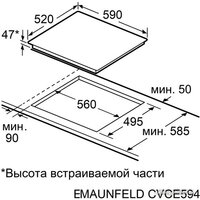 Варочная панель MAUNFELD CVCE594PBK - Изображение №8 — Chaika Market