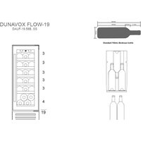 Винный шкаф Dunavox DAUF-19.58SS - Изображение №6 — Chaika Market