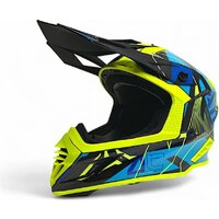 Мотошлем AIM RH855 Carbon Razor RH855R-DYB-XXXL (XXXL, желтый/синий) - Изображение №3 — Chaika Market