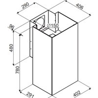 Кухонная вытяжка MAUNFELD Bath 402 (нержавеющая сталь) - Изображение №3 — Chaika Market