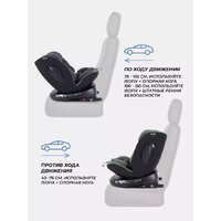 Детское автокресло Rant Helix Isofix AY819 (серый) - Изображение №5 — Chaika Market