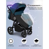 Коляска прогулочная «книга» Sweet Baby Contente Plus Basic (темно-зеленый) - Изображение №21 — Chaika Market