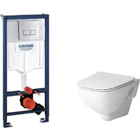 Унитаз подвесной AM.PM X-Joy C851701SC + Grohe Rapid SL 38772001 + Marberg 410 SE CR — Chaika Market
