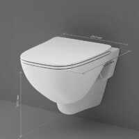 Унитаз подвесной AM.PM X-Joy C851701SC + Grohe Rapid SL 38772001 + Marberg 410 SE CR - Изображение №14 — Chaika Market