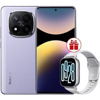 Телефон Xiaomi Redmi Note 14 Pro+ 5G 12GB/512GB международная версия (фиолетовый) + умные часы Xiaomi Redmi Watch 5 Active(серебристый)по акции — Chaika Market