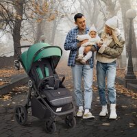 Коляска прогулочная «книга» Sweet Baby Unica (серый) - Изображение №14 — Chaika Market