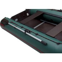Моторно-гребная лодка Leader Boats Тайга-340 киль 0062872 (зеленый) - Изображение №8 — Chaika Market