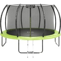 Батут Atlas Sport 374 см - 12ft Master (с лестницей, зеленый) — Chaika Market