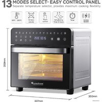 Мини-печь TurboTronic TT-AFO14 (черный/серебристый) - Изображение №3 — Chaika Market