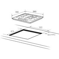 Варочная панель Akpo PGA 604 VGC-T WH - Изображение №2 — Chaika Market