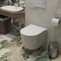 Унитаз подвесной Roxen Simple Compact в комплекте с инсталляцией StounFix Dual Fresh 6 в 1 919136 (кнопка: хром матовый) - Изображение №11 — Chaika Market