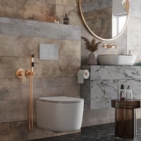 Унитаз подвесной Roxen Simple Compact в комплекте с инсталляцией StounFix Dual Fresh 6 в 1 919136 (кнопка: хром матовый) - Изображение №16 — Chaika Market