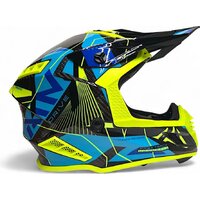 Мотошлем AIM RH855 Carbon Razor RH855R-DYB-XXL (XXL, желтый/синий) - Изображение №5 — Chaika Market