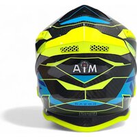 Мотошлем AIM RH855 Carbon Razor RH855R-DYB-XXL (XXL, желтый/синий) - Изображение №4 — Chaika Market