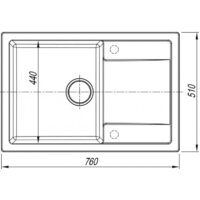 Кухонная мойка ARFEKA ZIA 76 Shadow Grey - Изображение №5 — Chaika Market
