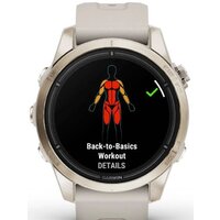 Умные часы Garmin Epix Pro Gen 2 Sapphire 42 мм (мягкое золото/песок) - Изображение №6 — Chaika Market