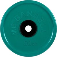 Диск MB Barbell Евро-классик 51 мм (1x50 кг, зеленый) — Chaika Market