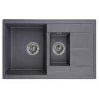 Кухонная мойка Granula 7802 (черный) - Изображение №3 — Chaika Market