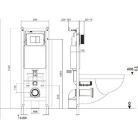 Унитаз подвесной Asten Readle Zentralmodul AR0601-135B - Изображение №22 — Chaika Market