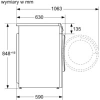 Стирально-сушильная машина Bosch Serie 4 WNA13401PL - Изображение №8 — Chaika Market