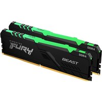 Оперативная память Kingston FURY Beast RGB 2x32ГБ DDR4 3200 МГц KF432C16BB2AK2/64 - Изображение №1 — Chaika Market