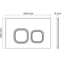Унитаз подвесной Roxen Porto One Rimless 6 в 1 StounFix Dual Fresh 568244 (кнопка: матовая) - Изображение №21 — Chaika Market