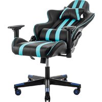 Игровое (геймерское) кресло Mio Tesoro Control 8051 (черный/синий) - Изображение №2 — Chaika Market