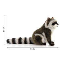 Классическая игрушка Hansa Сreation Енот-полоскун 7493 (31 см) - Изображение №15 — Chaika Market