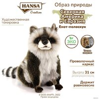 Классическая игрушка Hansa Сreation Енот-полоскун 7493 (31 см) - Изображение №11 — Chaika Market