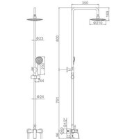Душевая система  Ledeme L2475 - Изображение №2 — Chaika Market