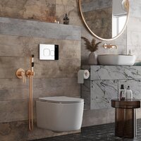 Унитаз подвесной Roxen Simple Compact в комплекте с инсталляцией StounFix Dual Fresh 6 в 1 918025 (кнопка: хром глянец) - Изображение №13 — Chaika Market