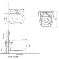Унитаз подвесной Roxen StounFix Dual Fresh 968514 - Изображение №2 — Chaika Market