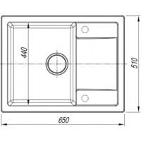 Кухонная мойка ARFEKA ZIA 65 Silken White - Изображение №5 — Chaika Market