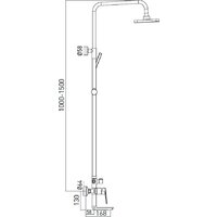 Душевая система  Gross Aqua Dyno GA9009SMD07MB - Изображение №2 — Chaika Market