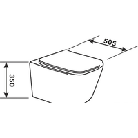 Унитаз подвесной AV Engineering Alca Plus AVWHR205 (белый) - Изображение №4 — Chaika Market