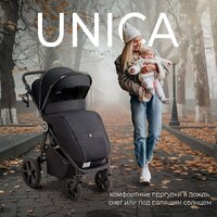 Коляска прогулочная «книга» Sweet Baby Unica (черный) - Изображение №2 — Chaika Market