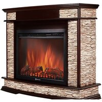 Портал Firelight Scala 30 (камень сланец скалистый бурый/шпон темный дуб) - Изображение №2 — Chaika Market