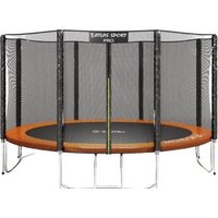 Батут Atlas Sport 404 см - 13ft Pro (усиленные опоры, внешняя сетка, оранжевый) - Изображение №1 — Chaika Market