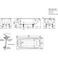Ванна Универсал Классик 150x70 (с ножками) - Изображение №3 — Chaika Market