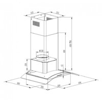 Кухонная вытяжка GrandGermes Brela (50, белый) - Изображение №2 — Chaika Market