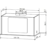 Кухонная вытяжка Faber Aria WH 72 305.0702.960 - Изображение №2 — Chaika Market