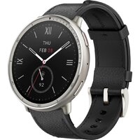 Умные часы Amazfit Active 2 Premium (серебристый, с черным кожаным ремешком) - Изображение №2 — Chaika Market