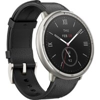Умные часы Amazfit Active 2 Premium (серебристый, с черным кожаным ремешком) - Изображение №4 — Chaika Market