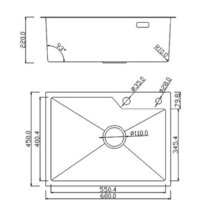 Кухонная мойка Roxen Wellnes 560240-60 - Изображение №14 — Chaika Market