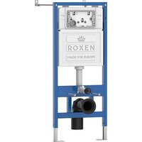 Унитаз подвесной Roxen Vine Tornado в комплекте с инсталляцией StounFix Dual Fresh 6 в 1 979005 (кнопка: серый гранит) - Изображение №5 — Chaika Market