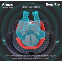 Детское автокресло Pituso Roys Pro (серый/темно-синий вкладыш) - Изображение №16 — Chaika Market