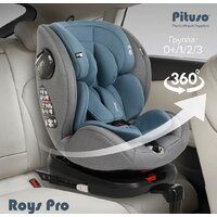 Детское автокресло Pituso Roys Pro (серый/темно-синий вкладыш) - Изображение №9 — Chaika Market