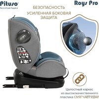 Детское автокресло Pituso Roys Pro (серый/темно-синий вкладыш) - Изображение №15 — Chaika Market